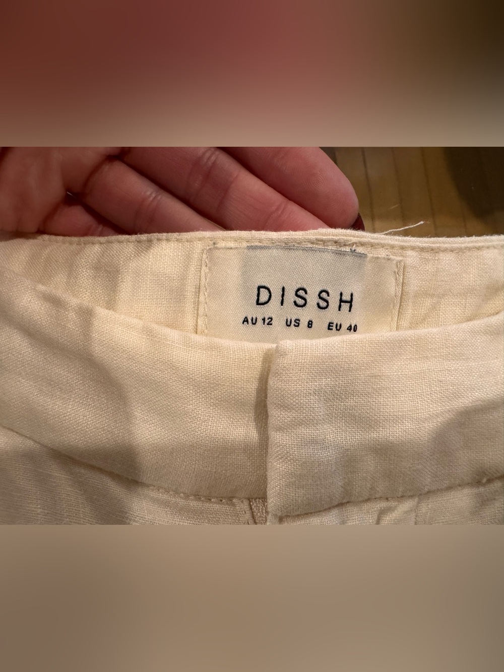 DISSH Nora Natural Linen Pants - Picture 5 of 6